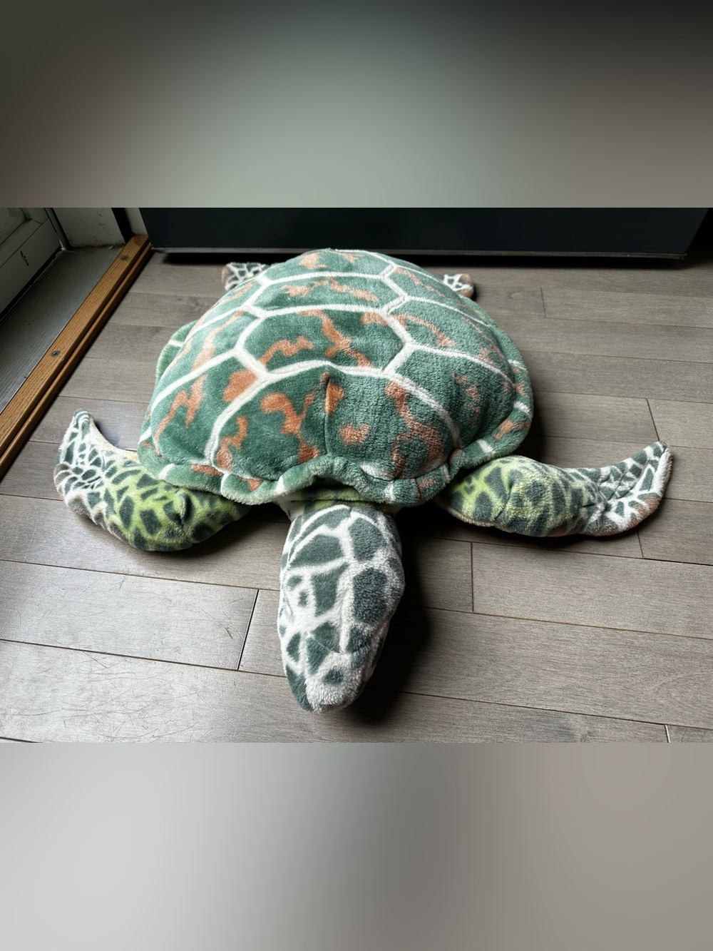 Melissa And Doug Green Giant Ocean Sea Turtle Stuffed Animal Plush Plushie 30”